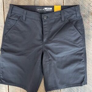 Carhartt Shorts Grey Womens 8 Loose Fit Rugged Professional Work Utility Flex‎